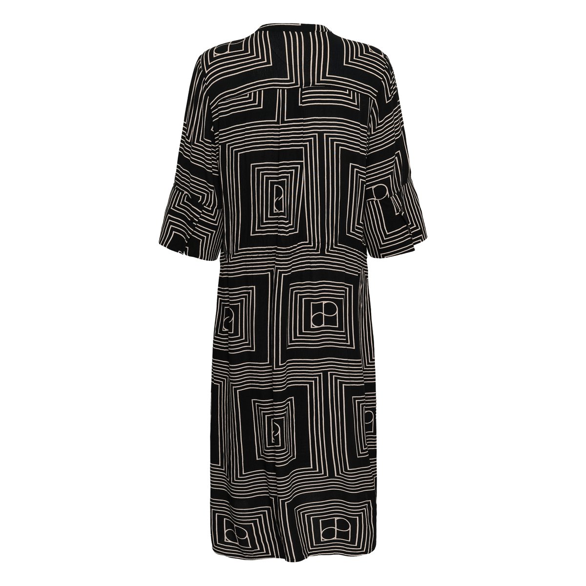 Robe noir black monogram with oatmeal, SOAKED IN LUXURY