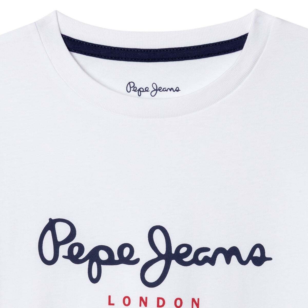 T-Shirt Coupe Regular Avec Logo Imprimé blanc, PEPE JEANS