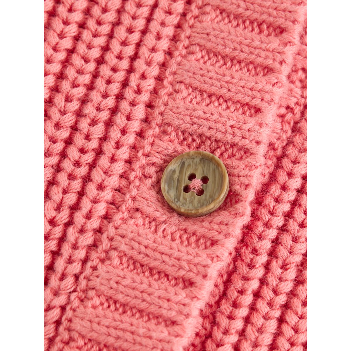 Cardigan bébé brodé dans le dos fraise rose, NEXT