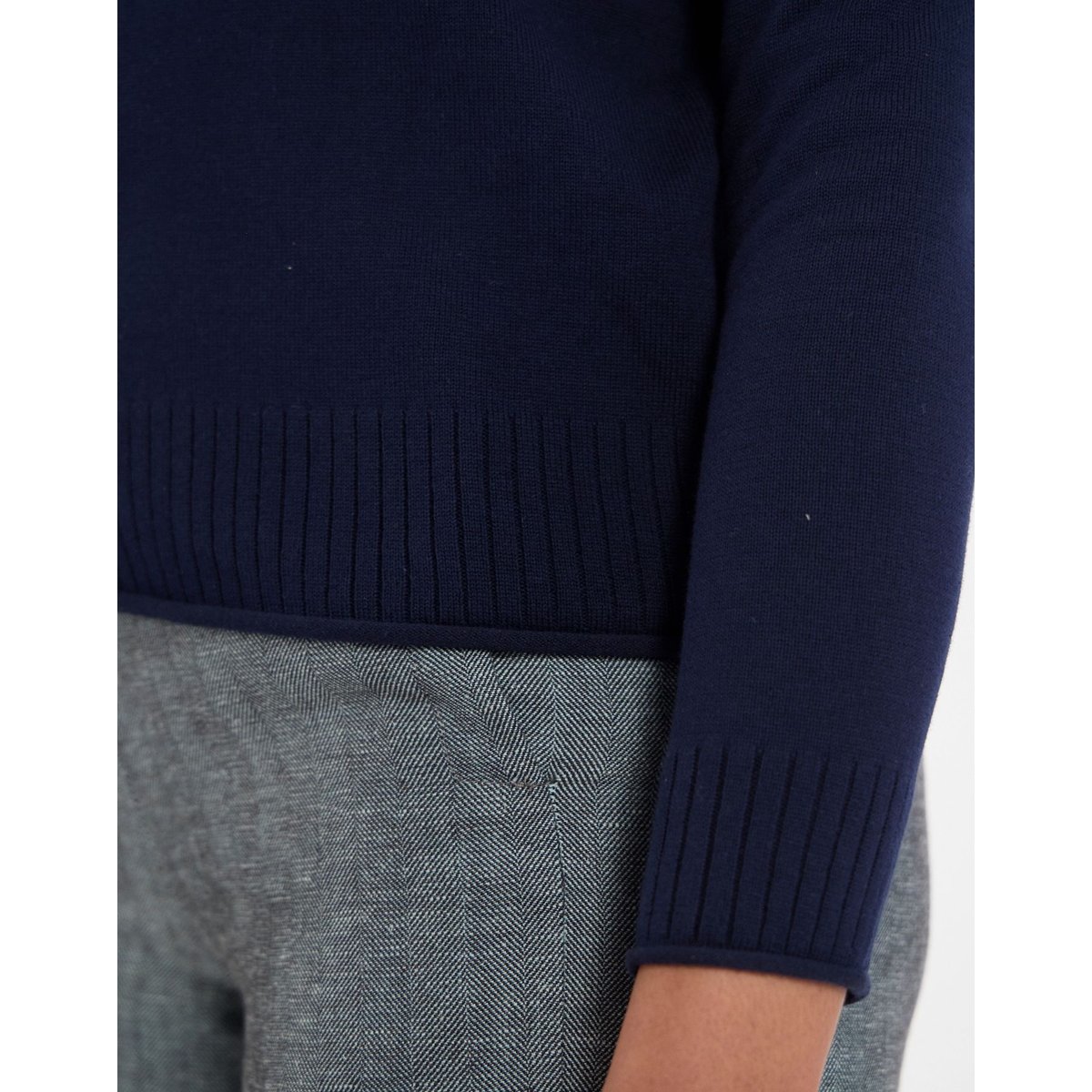 Pull Angelica en coton violet blue navy, INES DE LA FRESSANGE PARIS