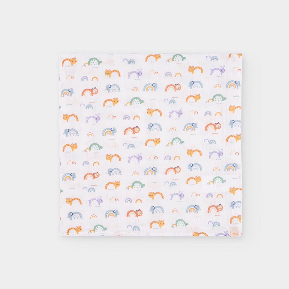 Lot layette bébé coton imprimé animaux multicolore, BOBOLI