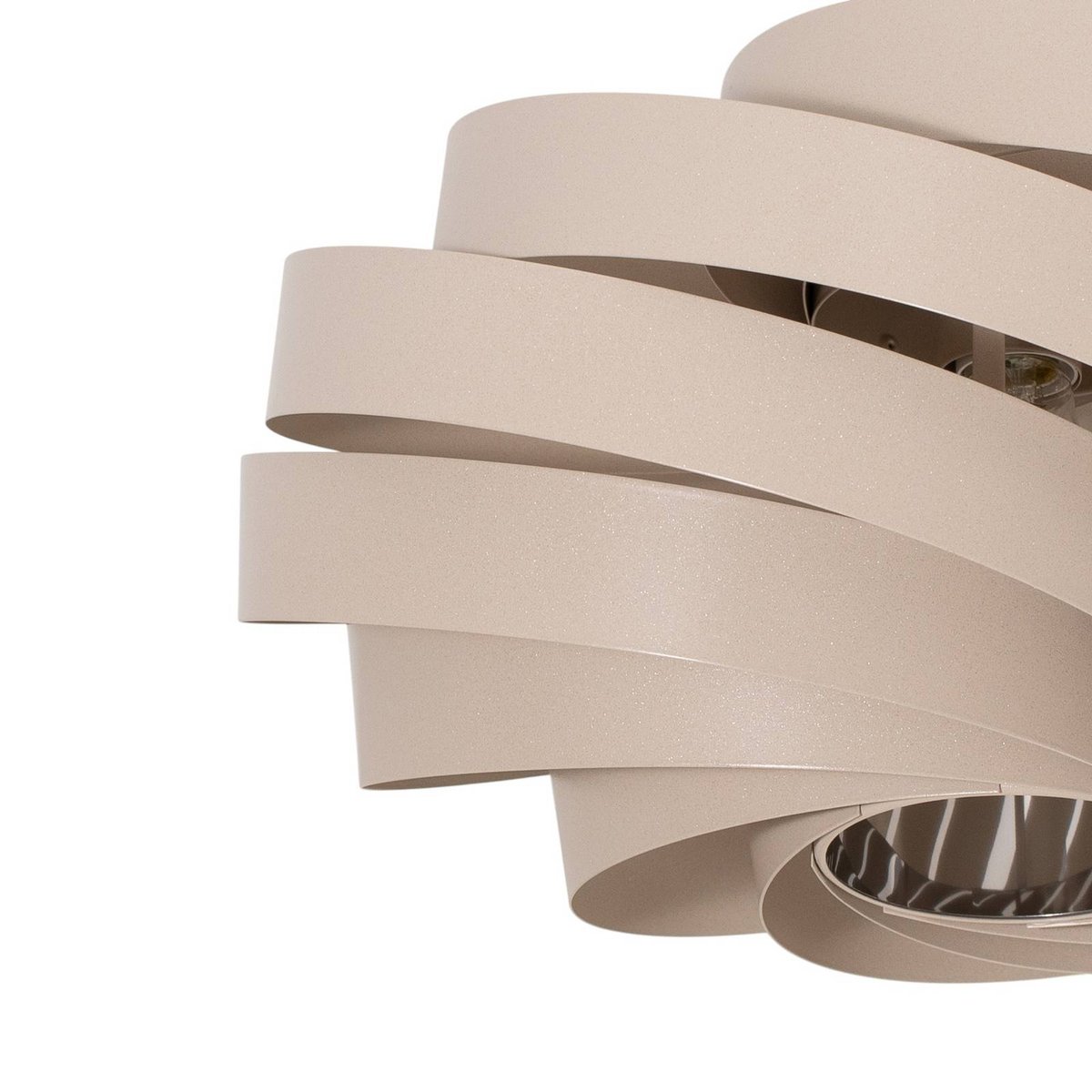 Plafonnier en métal moderne, Vento beige, EULUNA