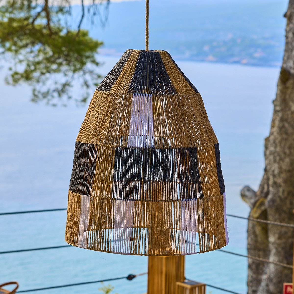Suspension solaire ZAHARA SOLAR beige, LUMISKY