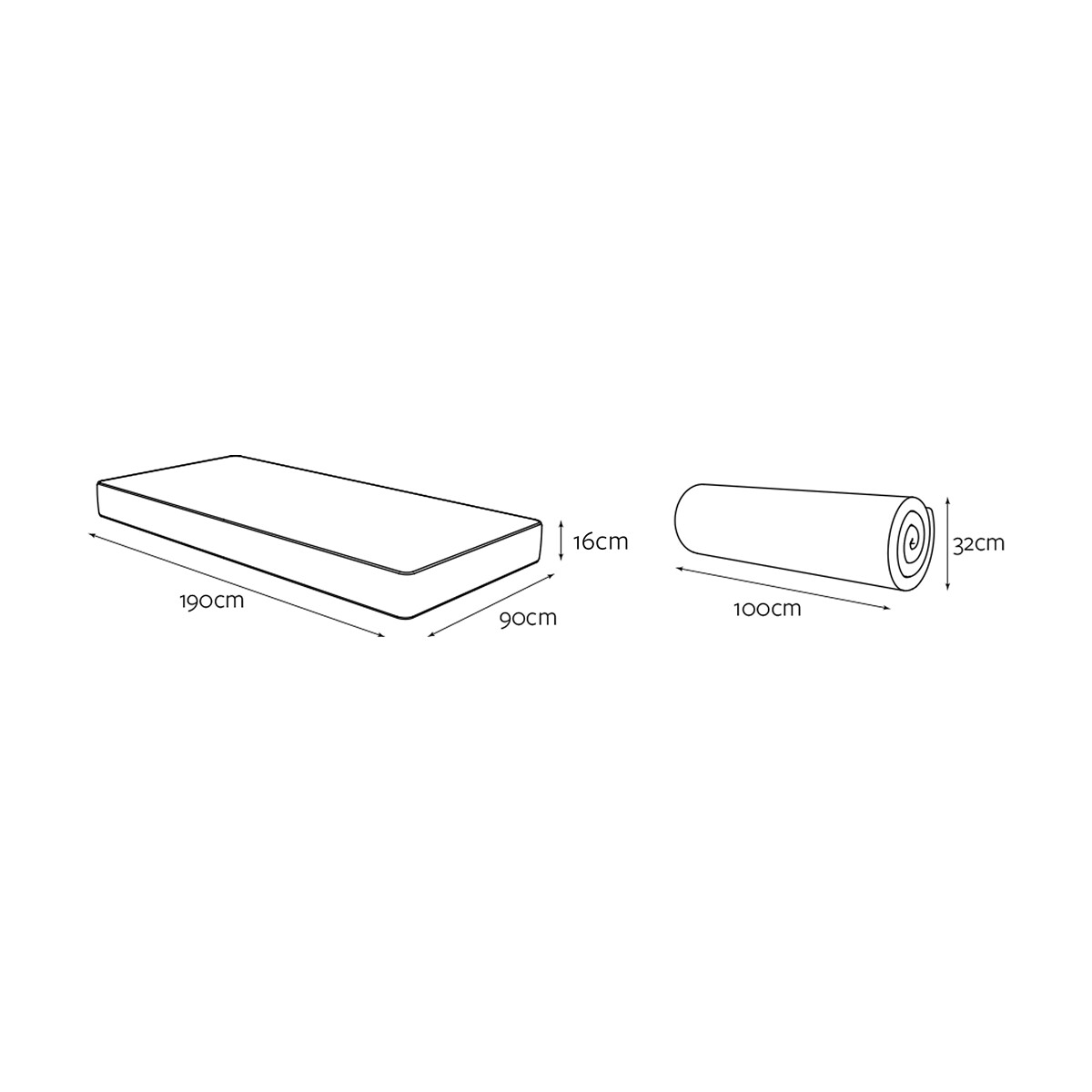Jay-Be® Bunk e-Sprung™ Eco-Friendly Children’s Mattress grey, JAY-BE