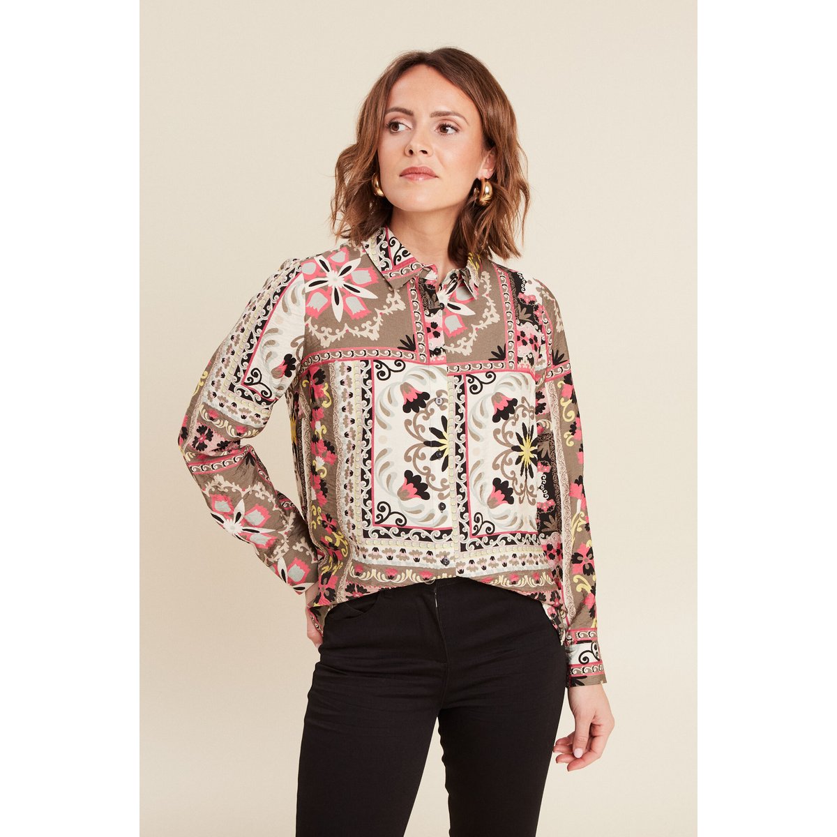 Chemise manches longues multicolore, BREAL
