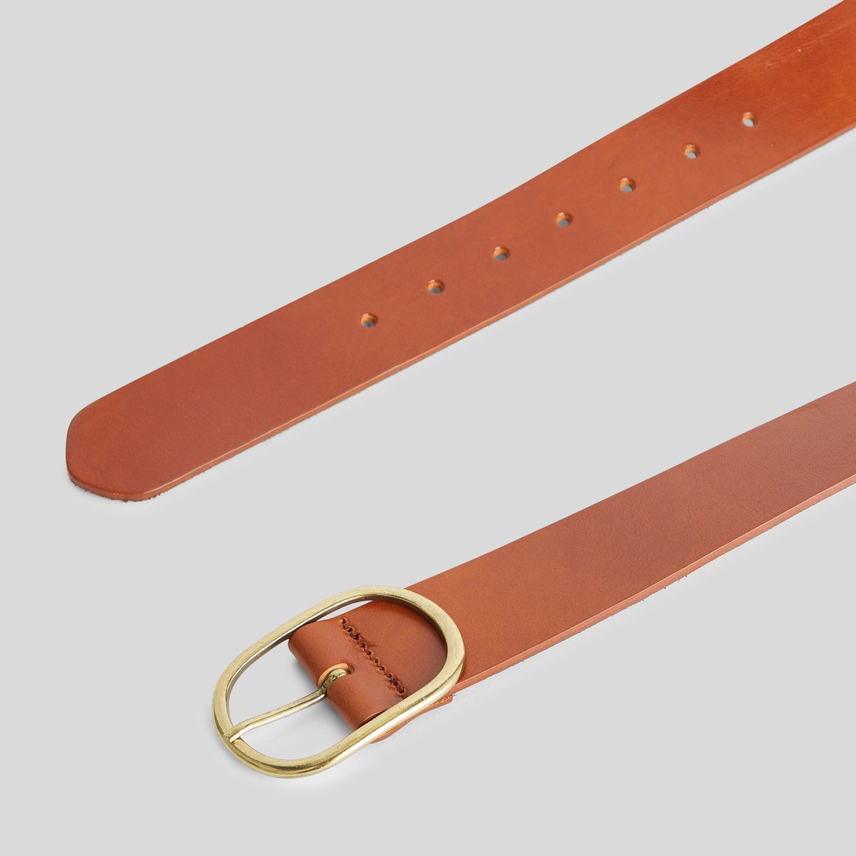 Ceinture 4cm, cuir responsable camel, MONOPRIX