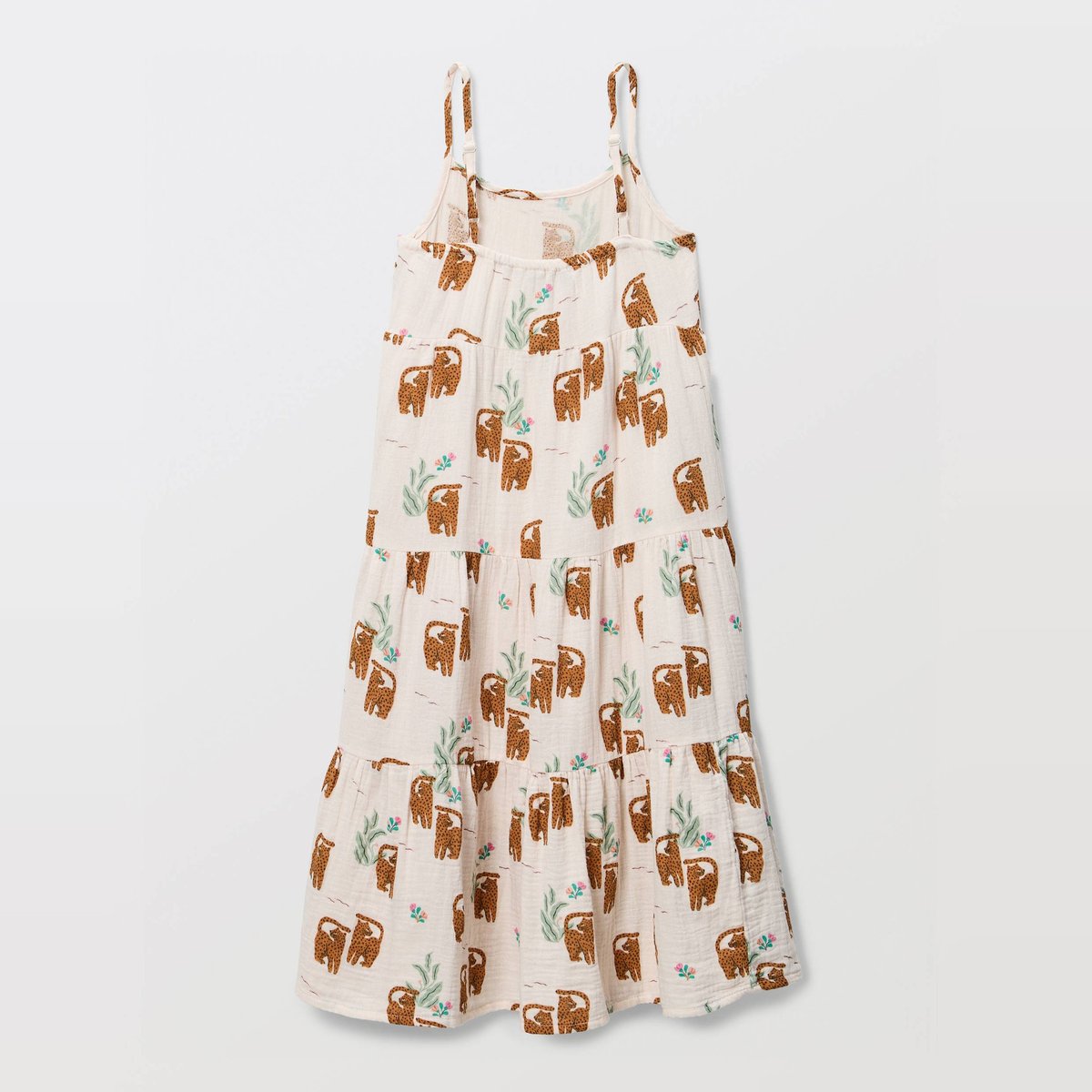 Robe imprimée en gaze de coton à bretelles en coton BIO amaretti, MONOPRIX