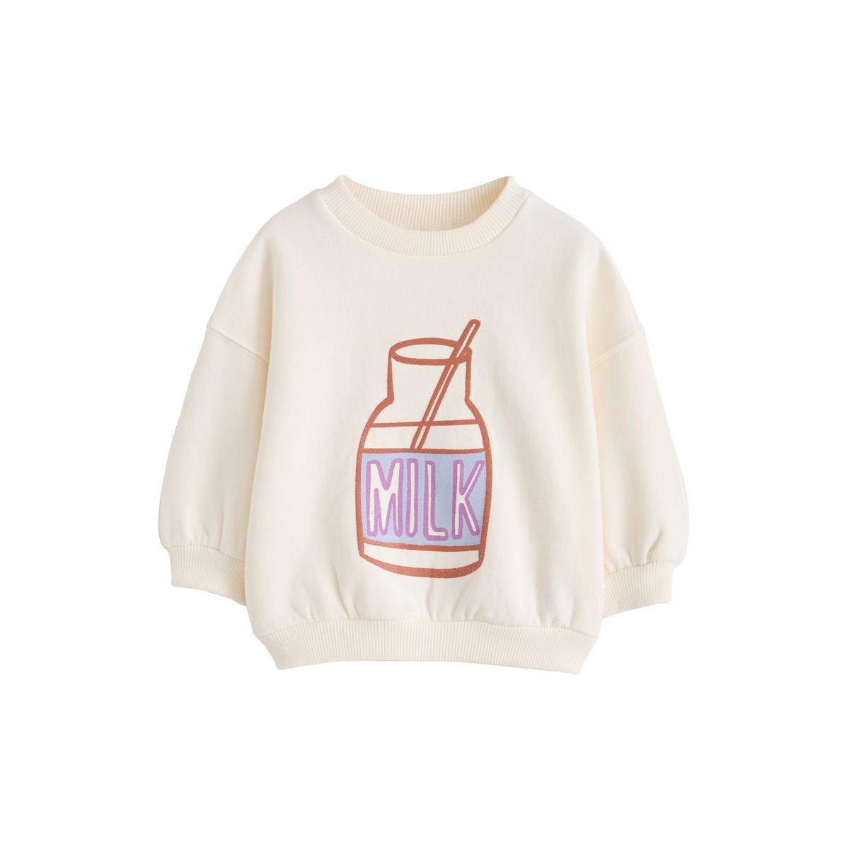 Sweatshirt de cou d'équipage lait à la crème, NEXT