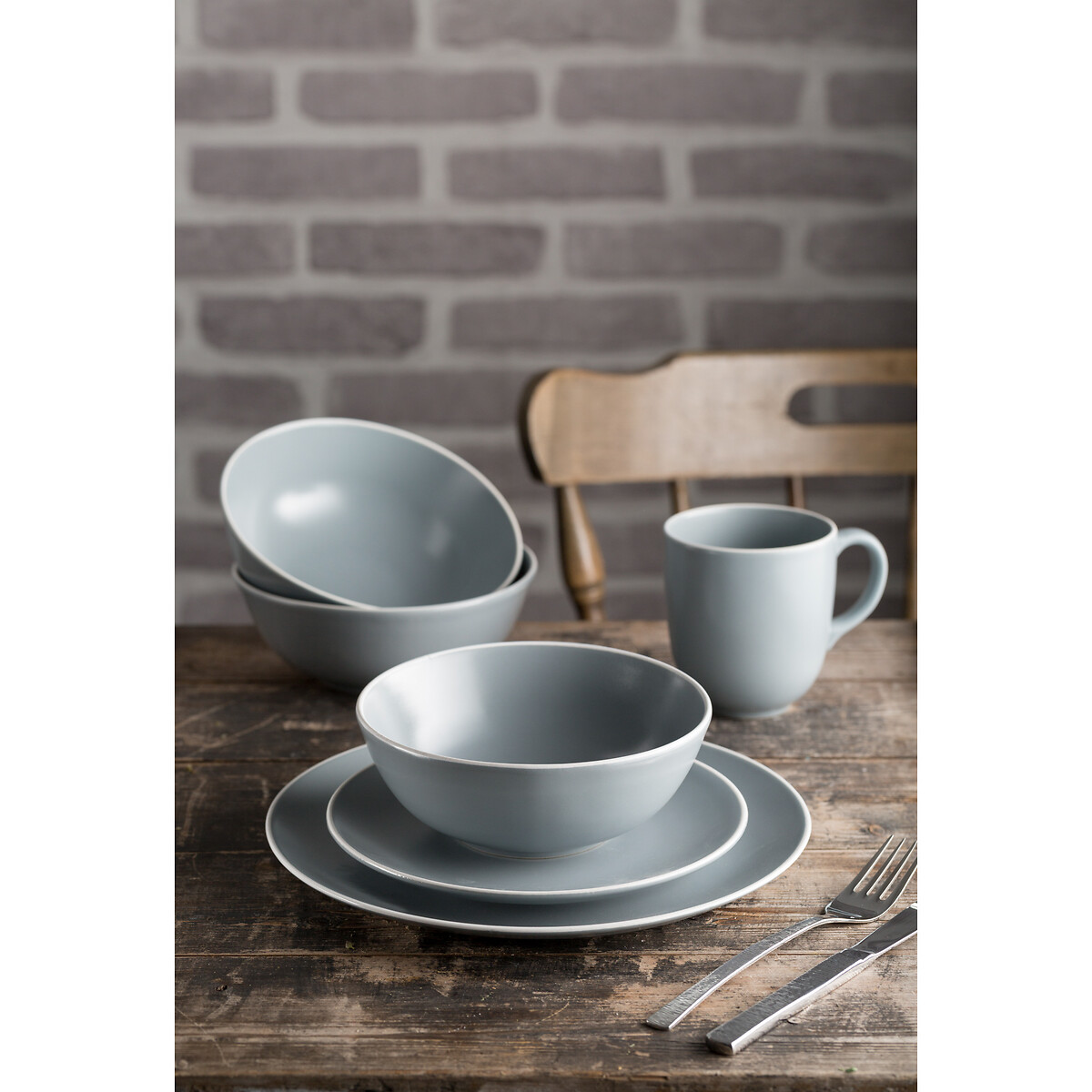 Set of 4 Classic Collection Grey Pasta Bowls grey, MASON CASH