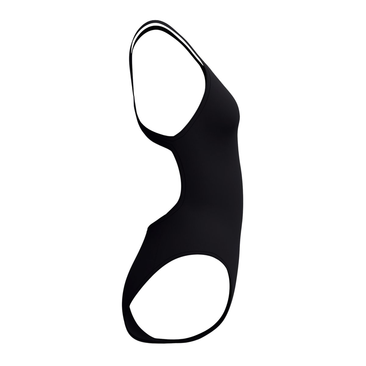 Maillot de bain 1 pièce motif/style uni noir, SPEEDO