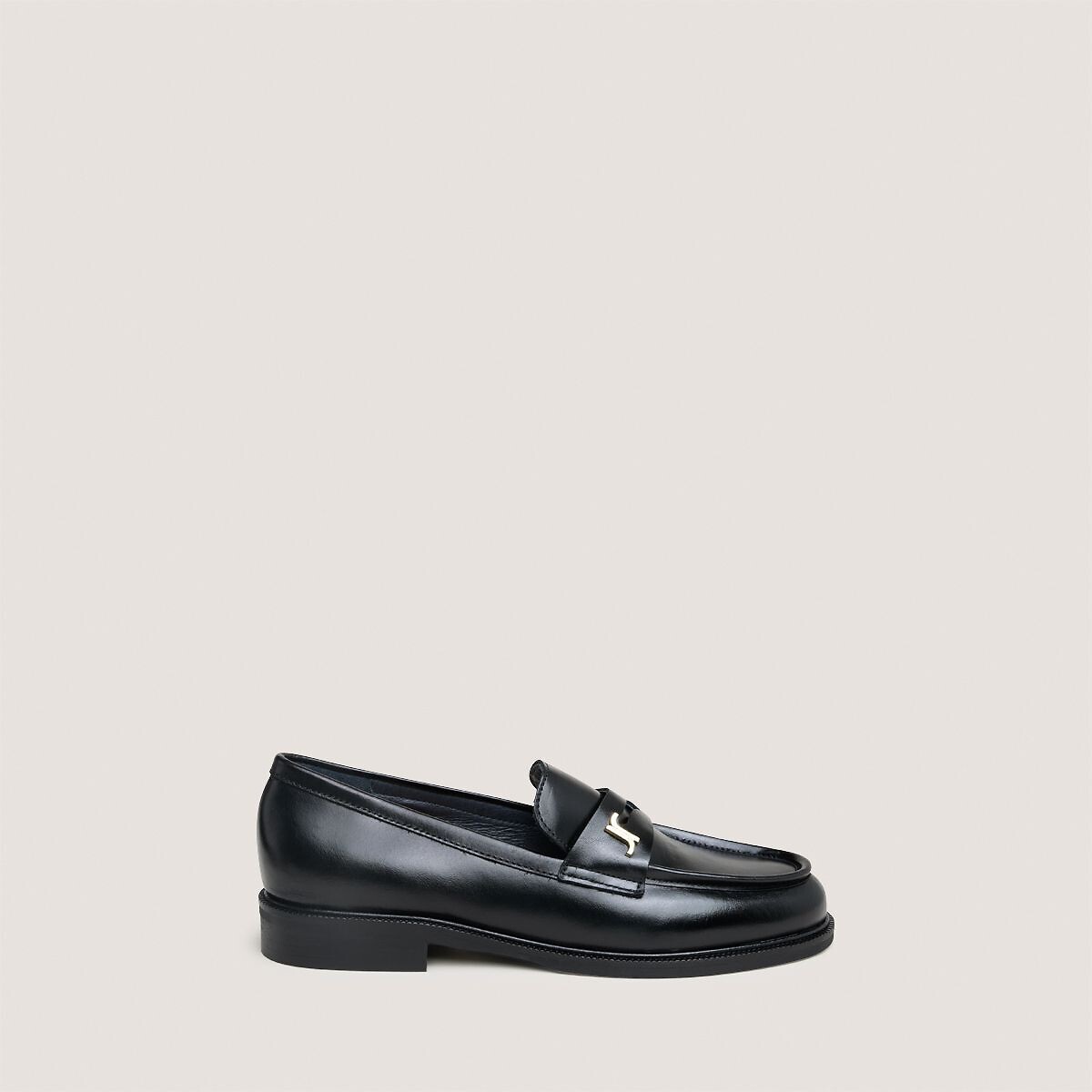 Mocassins en cuir marron, JONAK