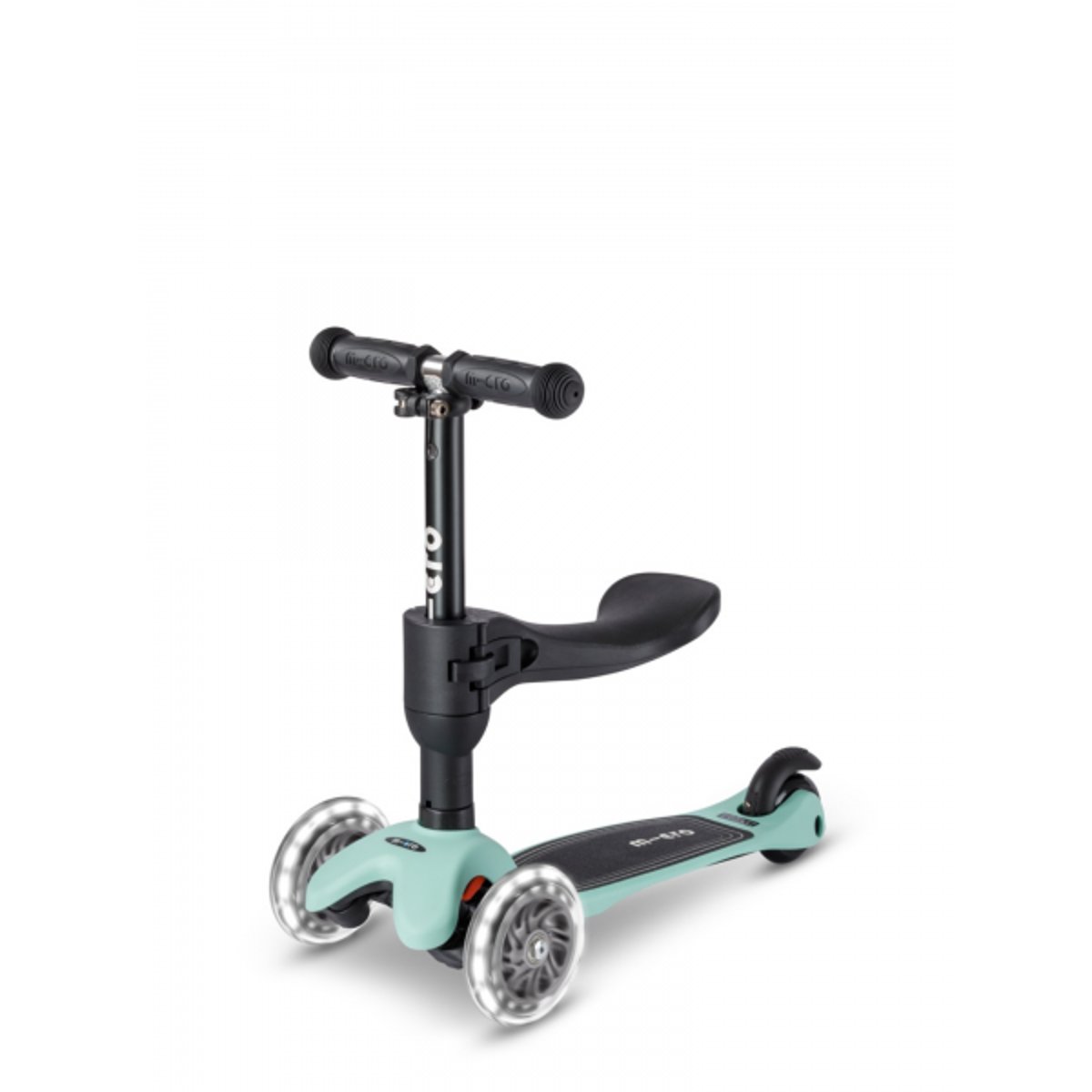 Mini Micro 3en1 Lite LED - mint, MICRO MOBILITY