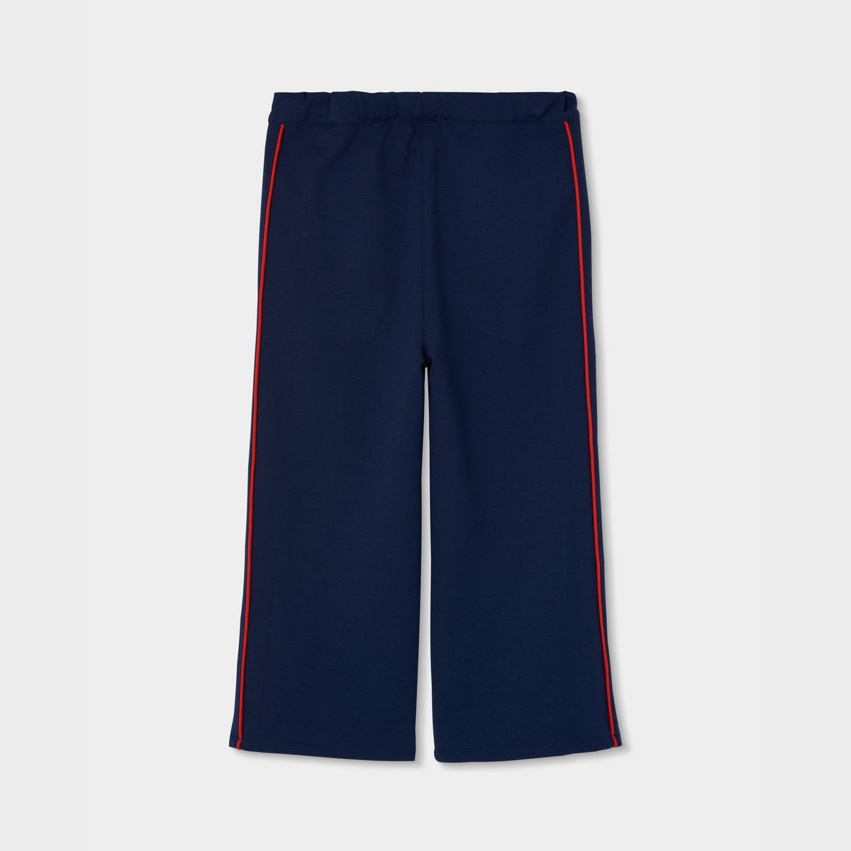 Pantalon fille avec bande latérale bleu, BOBOLI