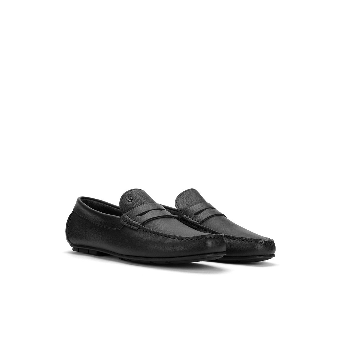 Mocassins cuir Pacific black, MARTINELLI