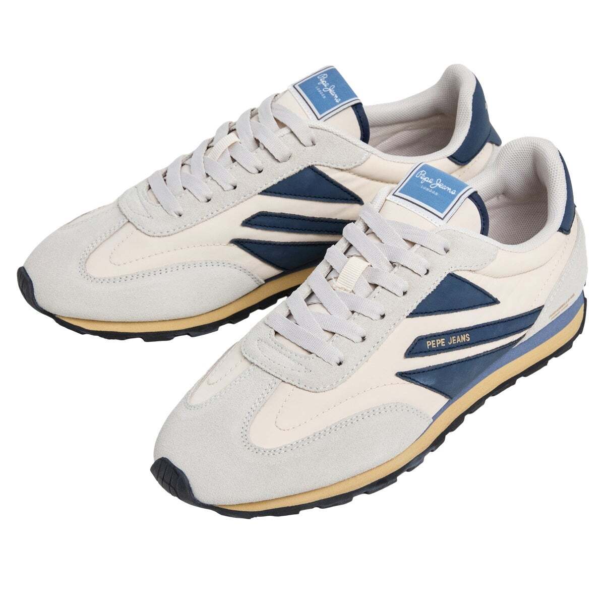 Jason - Baskets De Running Rétro blanc cassé, PEPE JEANS
