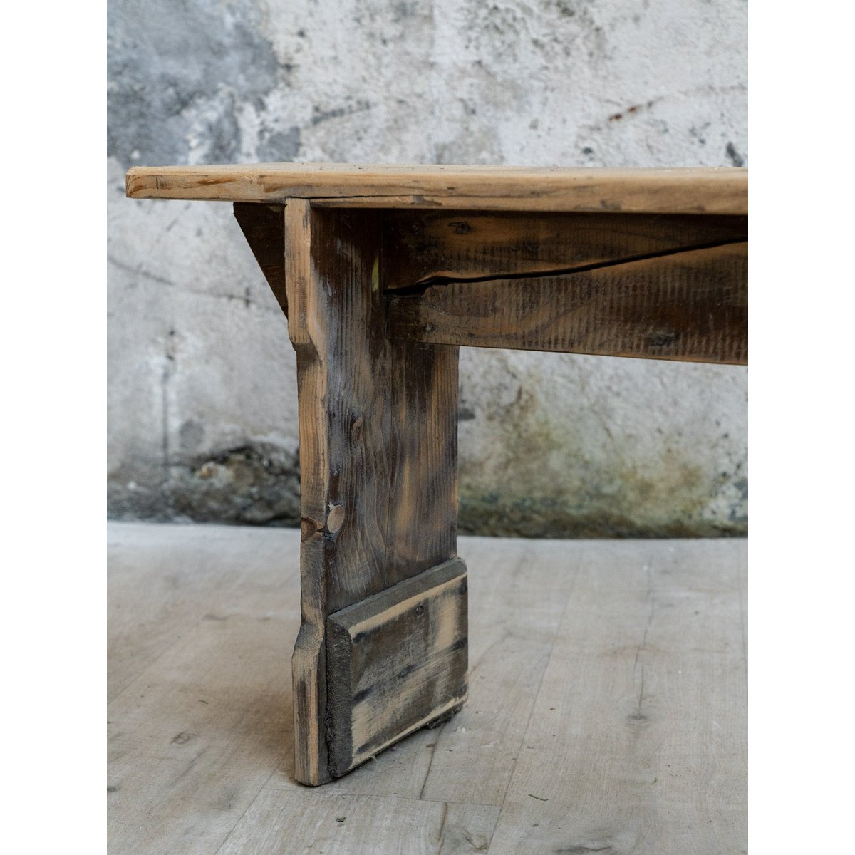 Banc en bois Antoine N°540 - Bon état bois clair, DEBONGOUT