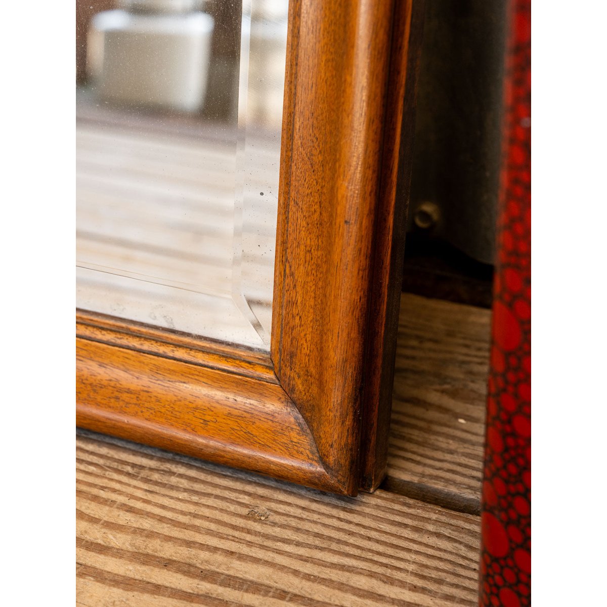 Miroir en bois Georges N°1326 - Bon état bois foncé, DEBONGOUT
