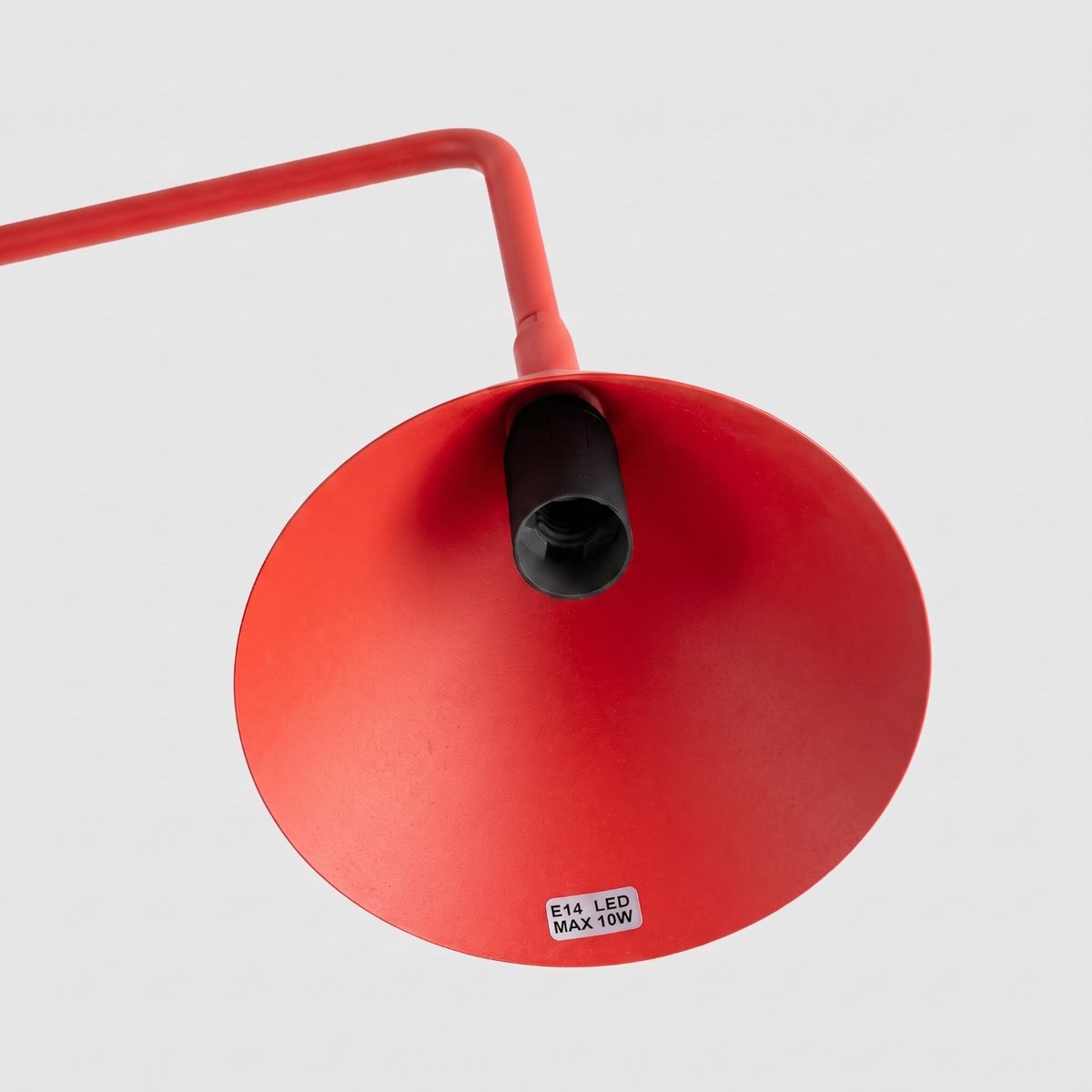 Lampe de bureau Acier Rouge E14 1 Nox rouge, EDEN