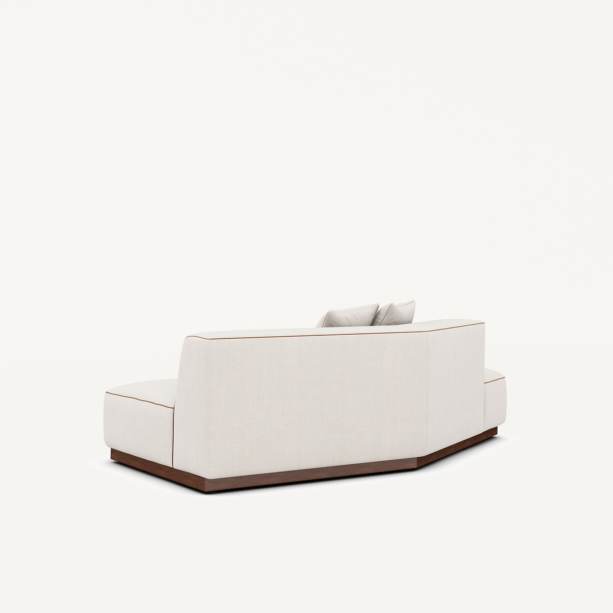 Halbes Sofa, links, aus Baumwolle und Leinen, JACOPO beige, AM.PM