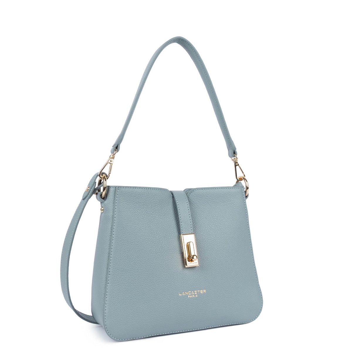 Sac besace MILANO HORIZON bleu gris, LANCASTER