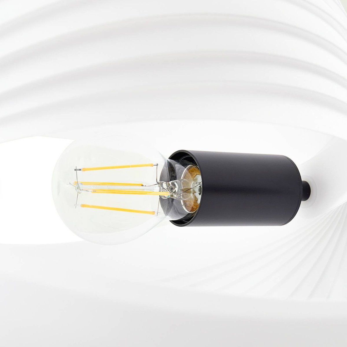 Lampadaire  scandinave, Helva blanc, noir, LUCANDE