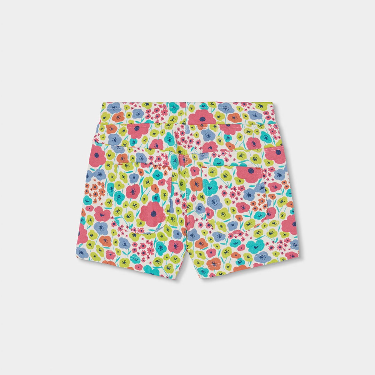 Short garçon fille imprimé fleurs multicolore, BOBOLI