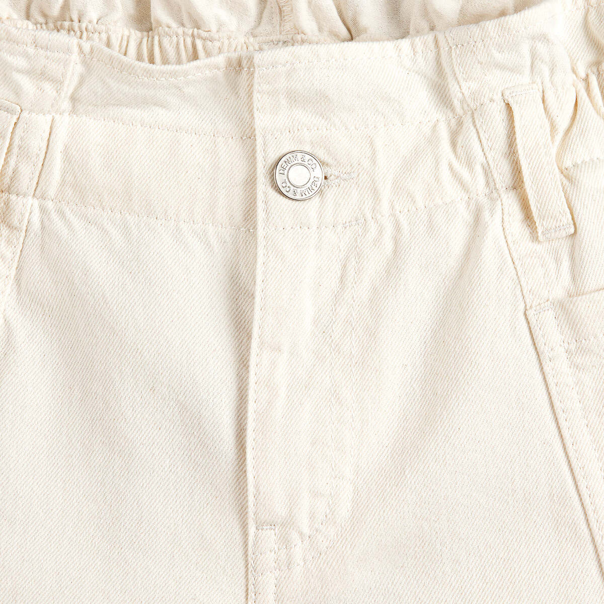 Paperbag Shorts ecru , LA REDOUTE COLLECTIONS