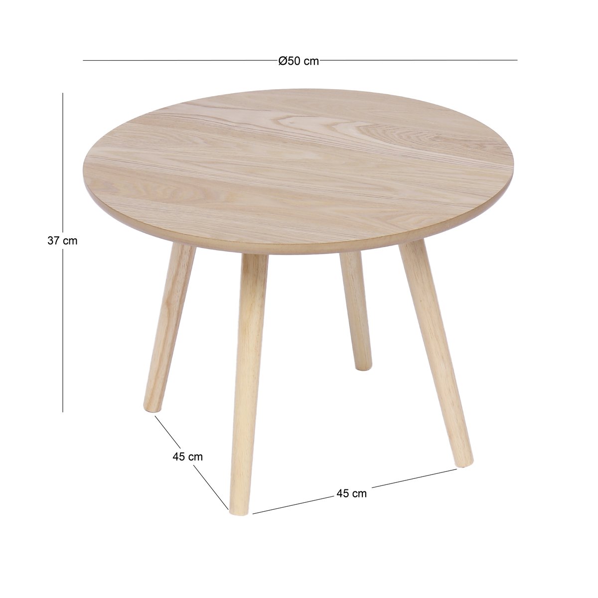 Table d'appoint, bois, GINZA bois naturel, NORDLYS