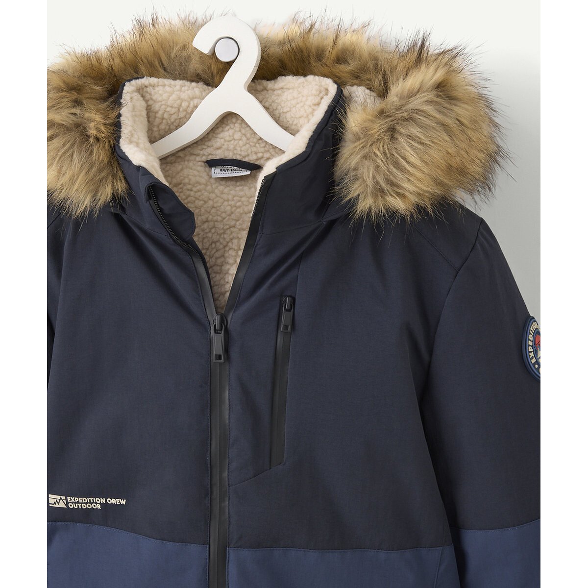 Parka avec capuche bleu, TAPE A L'OEIL