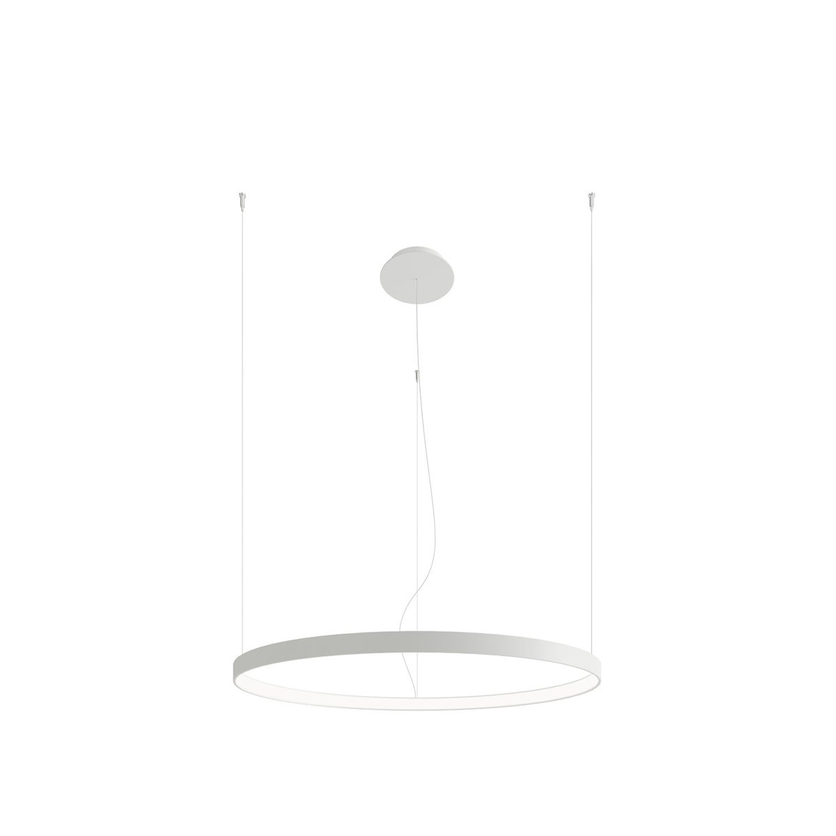 Lustre Aluminium Blanc LED 1 Rio blanc, EDEN