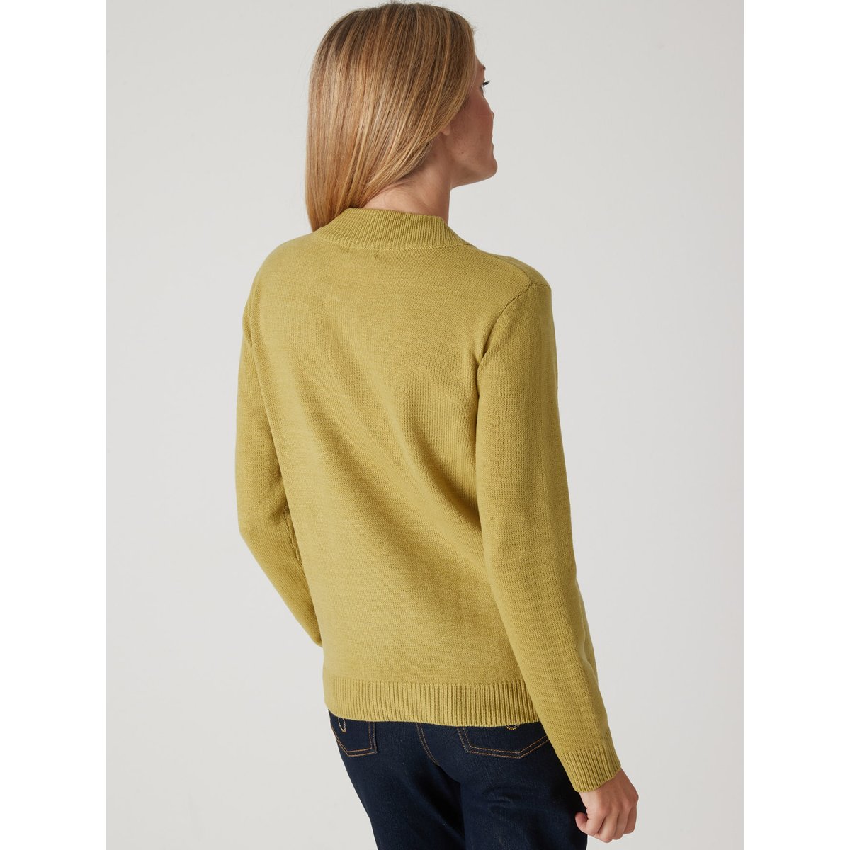 Pull col tunisien vert anis, DAXON