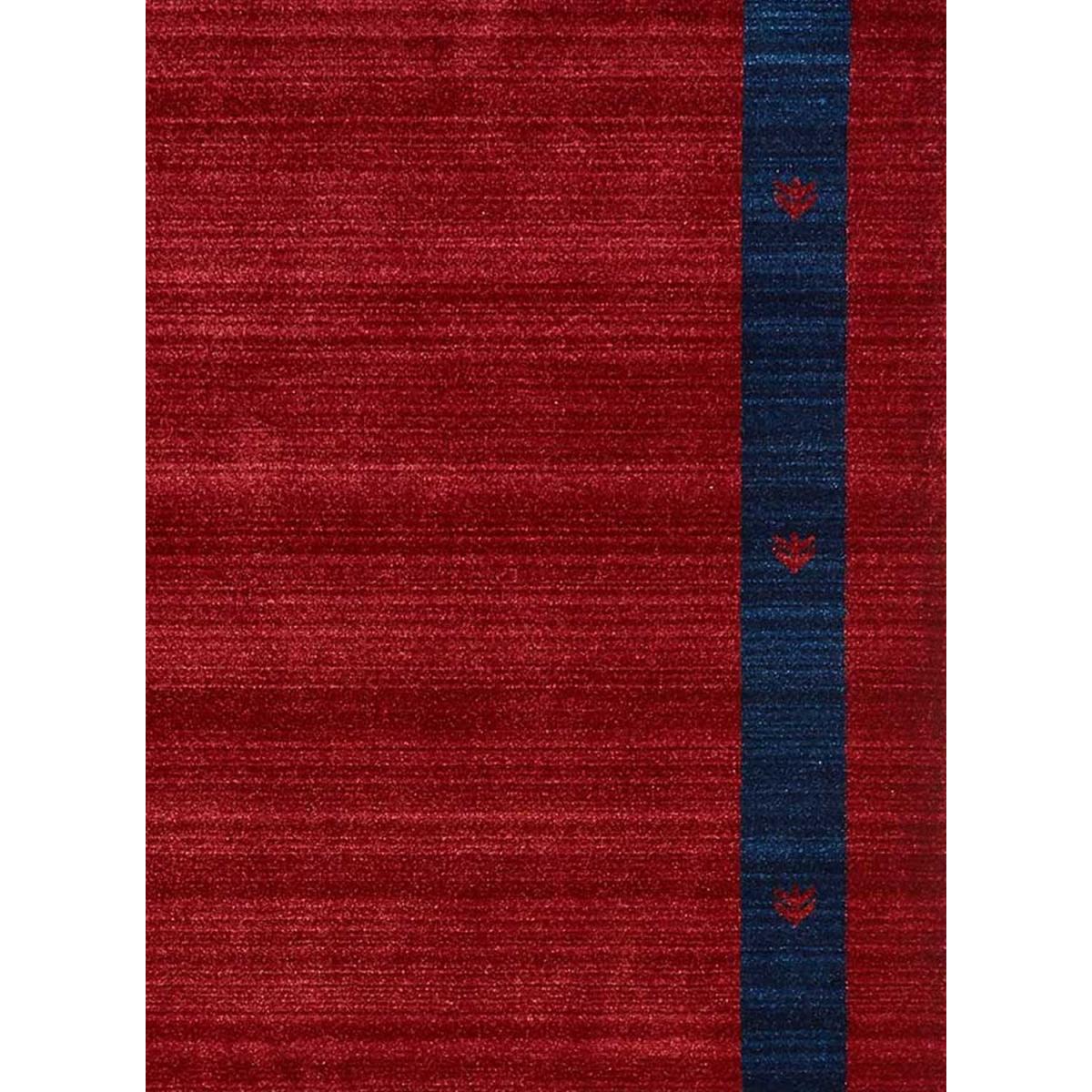 Tapis salon et chambre tissé motif simple CHOBAY 5 rouge, UN AMOUR DE TAPIS