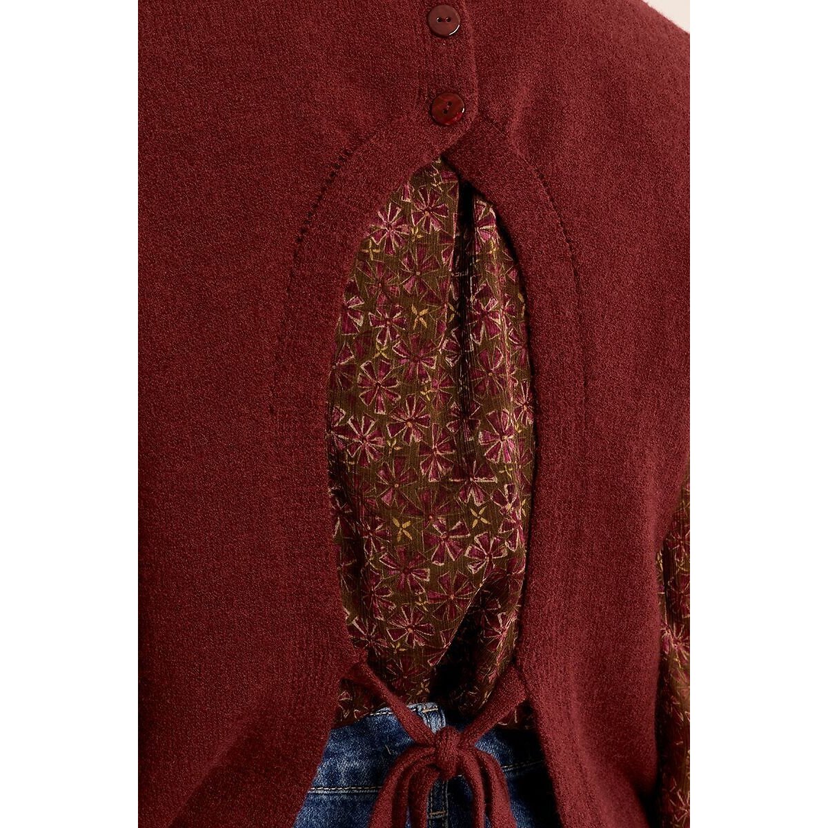 Pull sans manches col rond bordeaux, MOLLY BRACKEN