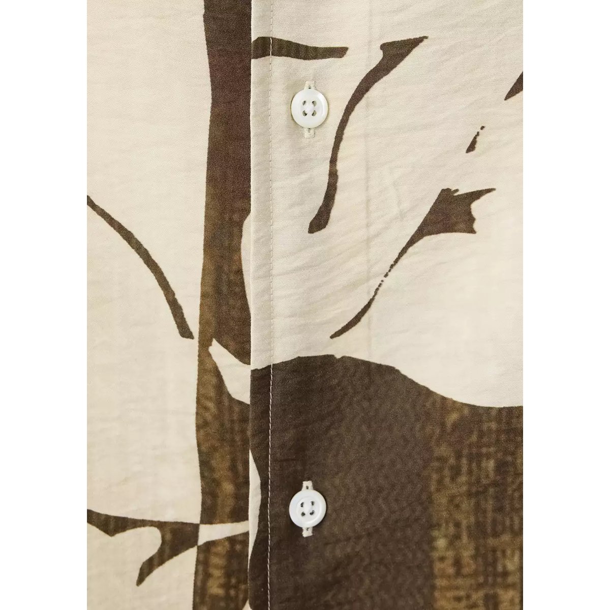 Chemise relaxed-fit imprimé vanille, MANGO MAN
