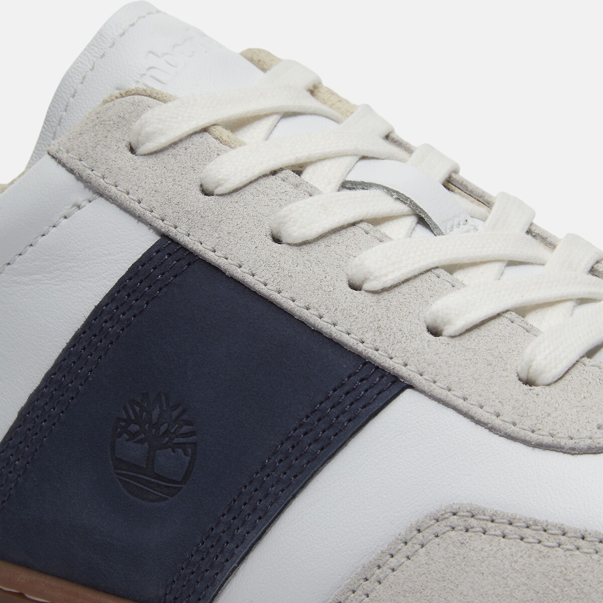 Scarpe da ginnastica in pelle, LISBON STREET LOW LACE bianco/blu, TIMBERLAND