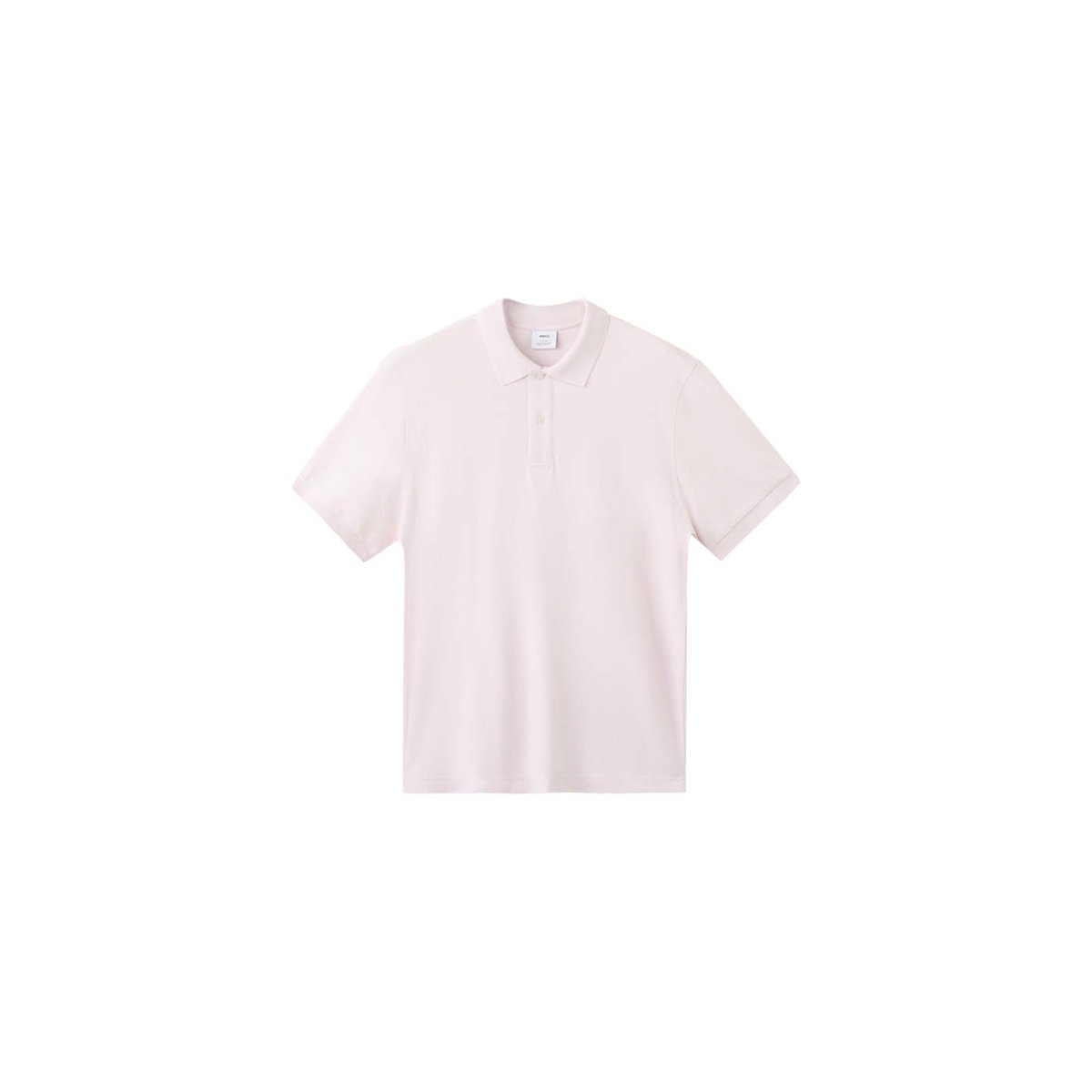 Polo regular-fit piqué coton rose pastel, MANGO MAN