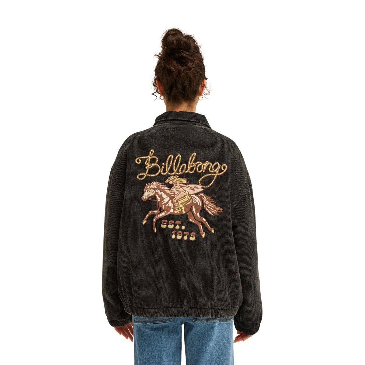 Veste zippée oversize CHILL noir off black, BILLABONG