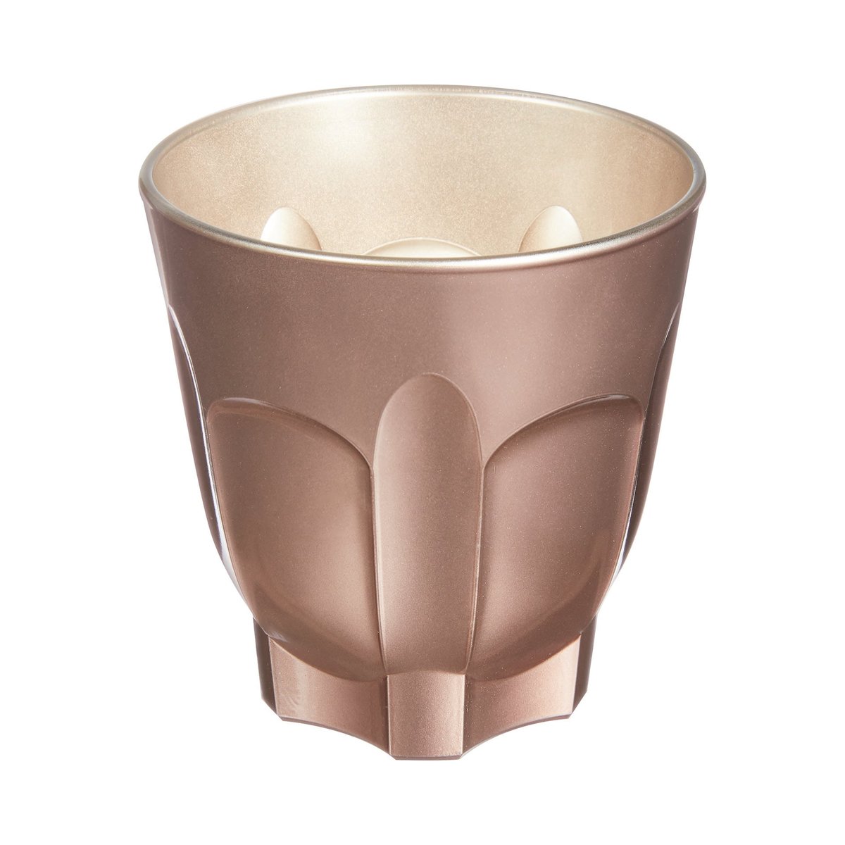 6 tasses en verre 24 cl dorées -FLASHY or, LUMINARC