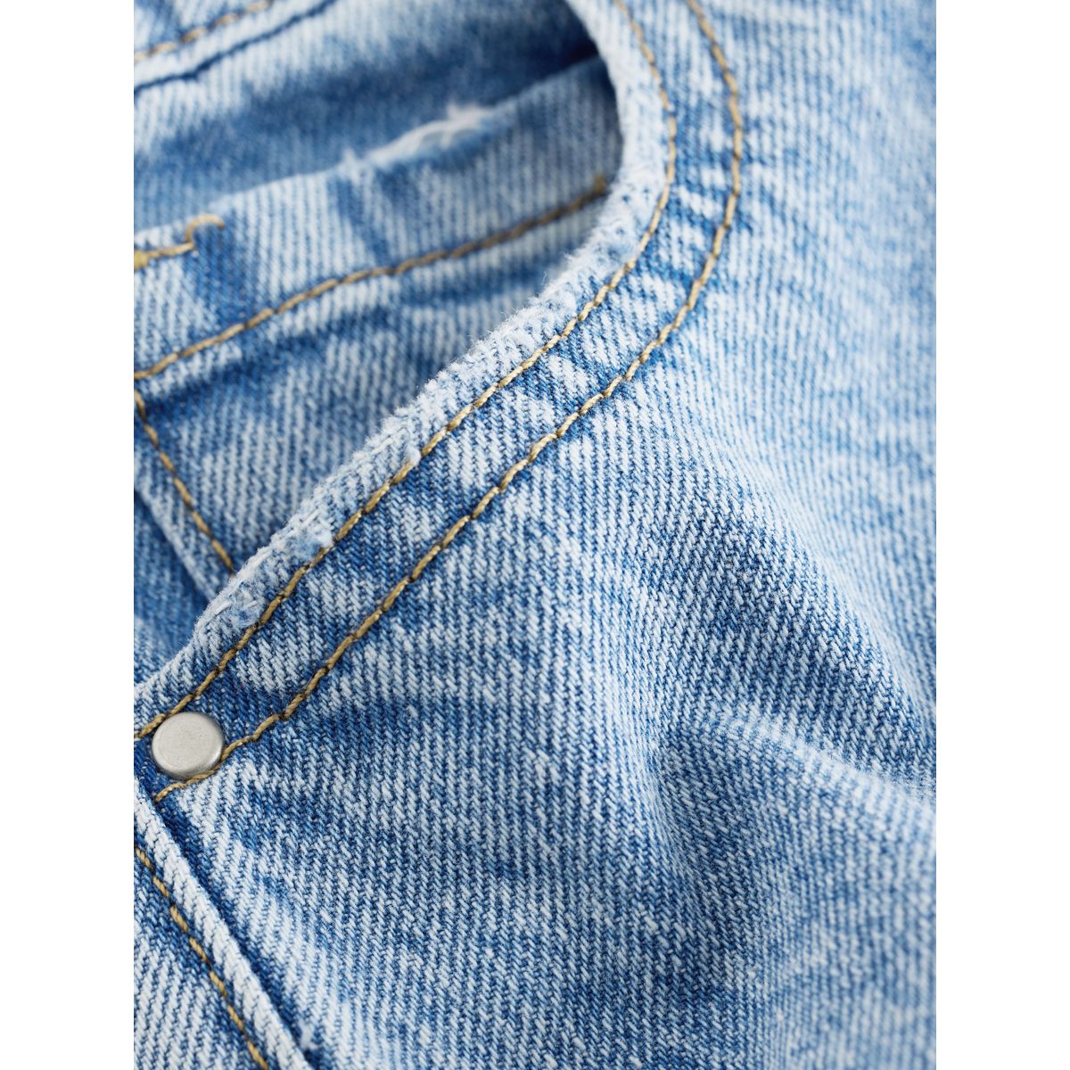 Short style jupe-culotte jean bleu clair, NEXT