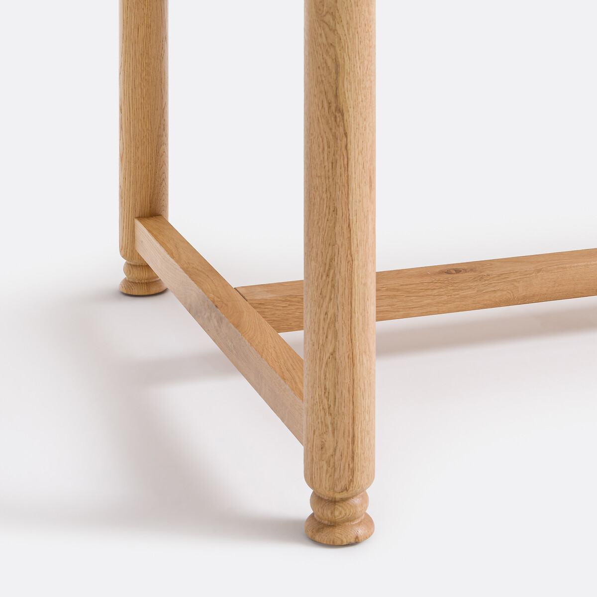 Table à manger, extensible, en chêne et plaqué, 6 à 10 couverts, SOLERON coloris chêne, LA REDOUTE INTERIEURS