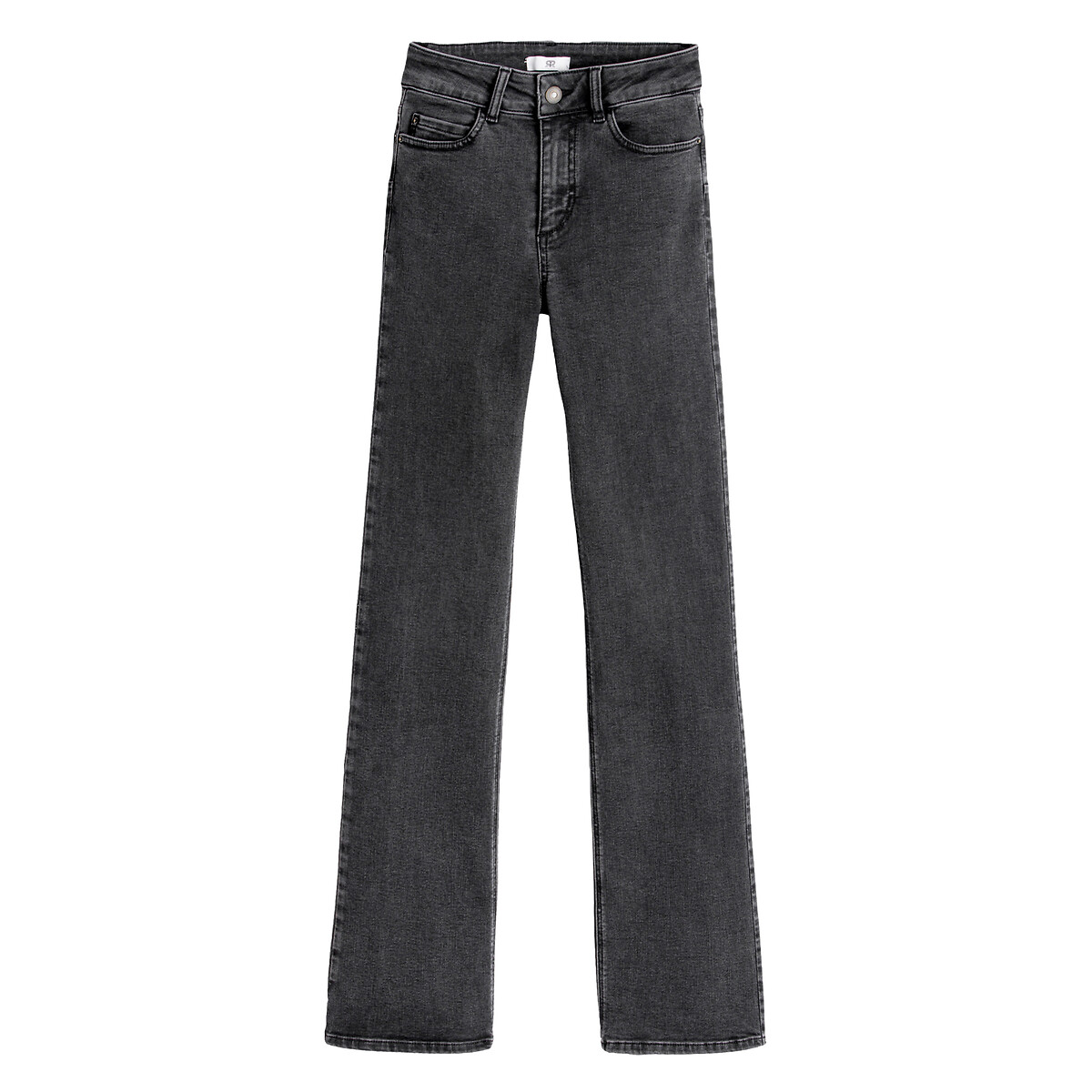 Push-Up Bootcut Jeans brushed black, LA REDOUTE COLLECTIONS