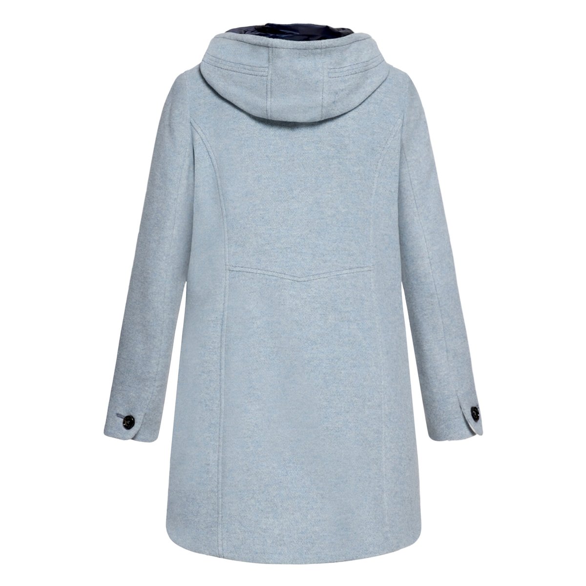 Veste en laine à capuche bright blue melange, GIL BRET