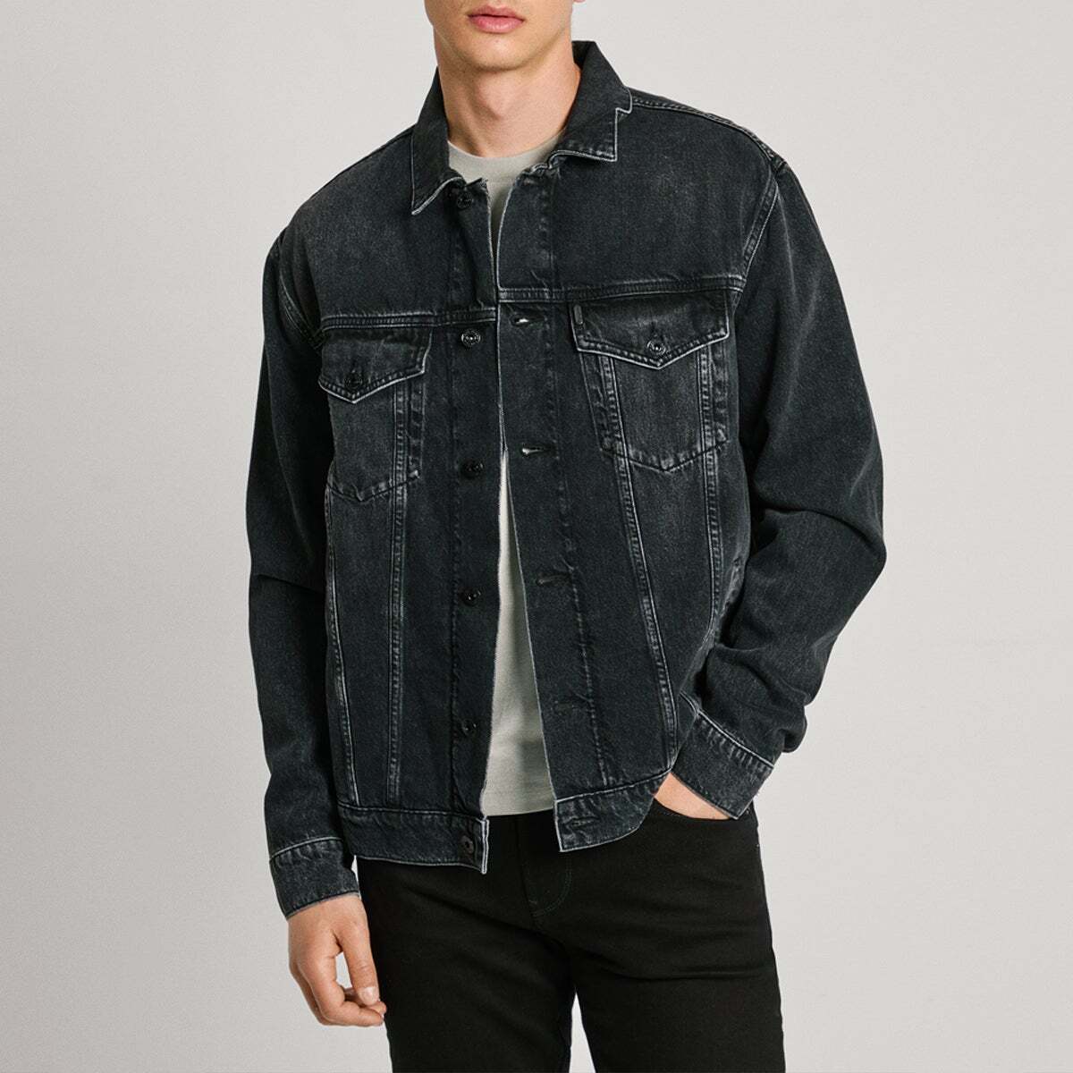 Veste À Coupe Décontractée En Denim jean, PEPE JEANS