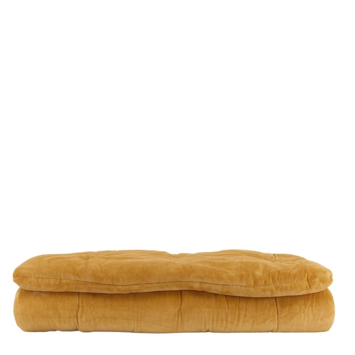 Edredon en coton 80x200cm moutarde, BAZAR DE LUXE