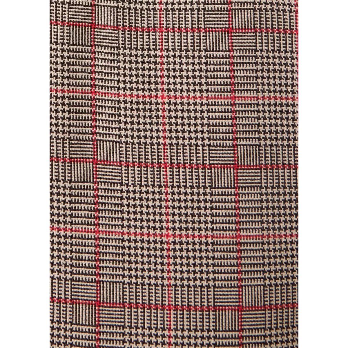 Pantalon droit à carreaux marron, MANGO KIDS