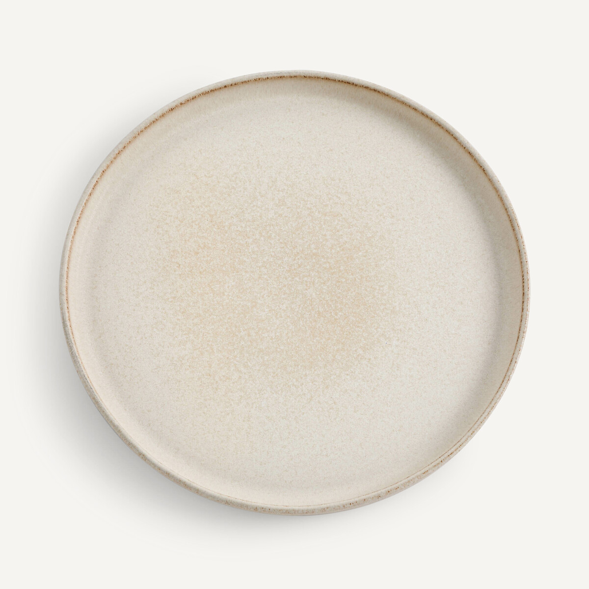 Lot de 4 assiettes plates en grès, Gandra beige, AM.PM