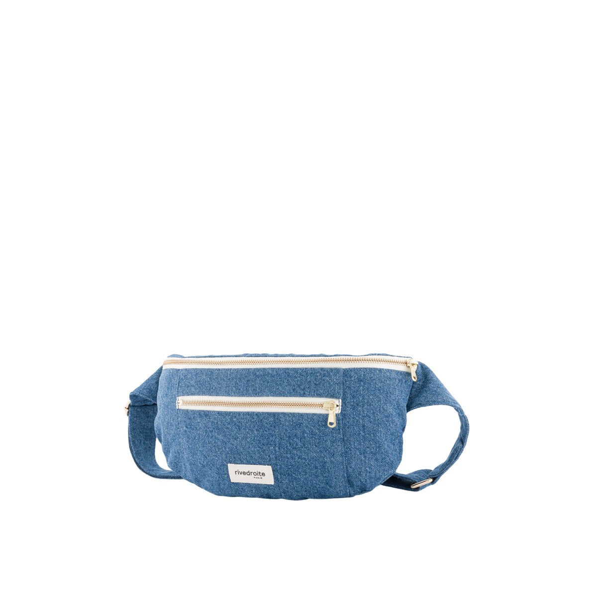 Sac banane denim zippé ORSEL L denim délavé, RIVEDROITE