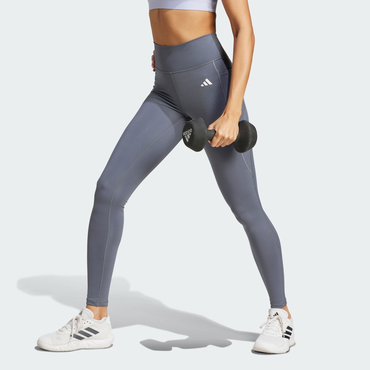 Legging taille haute onix / white, adidas Performance