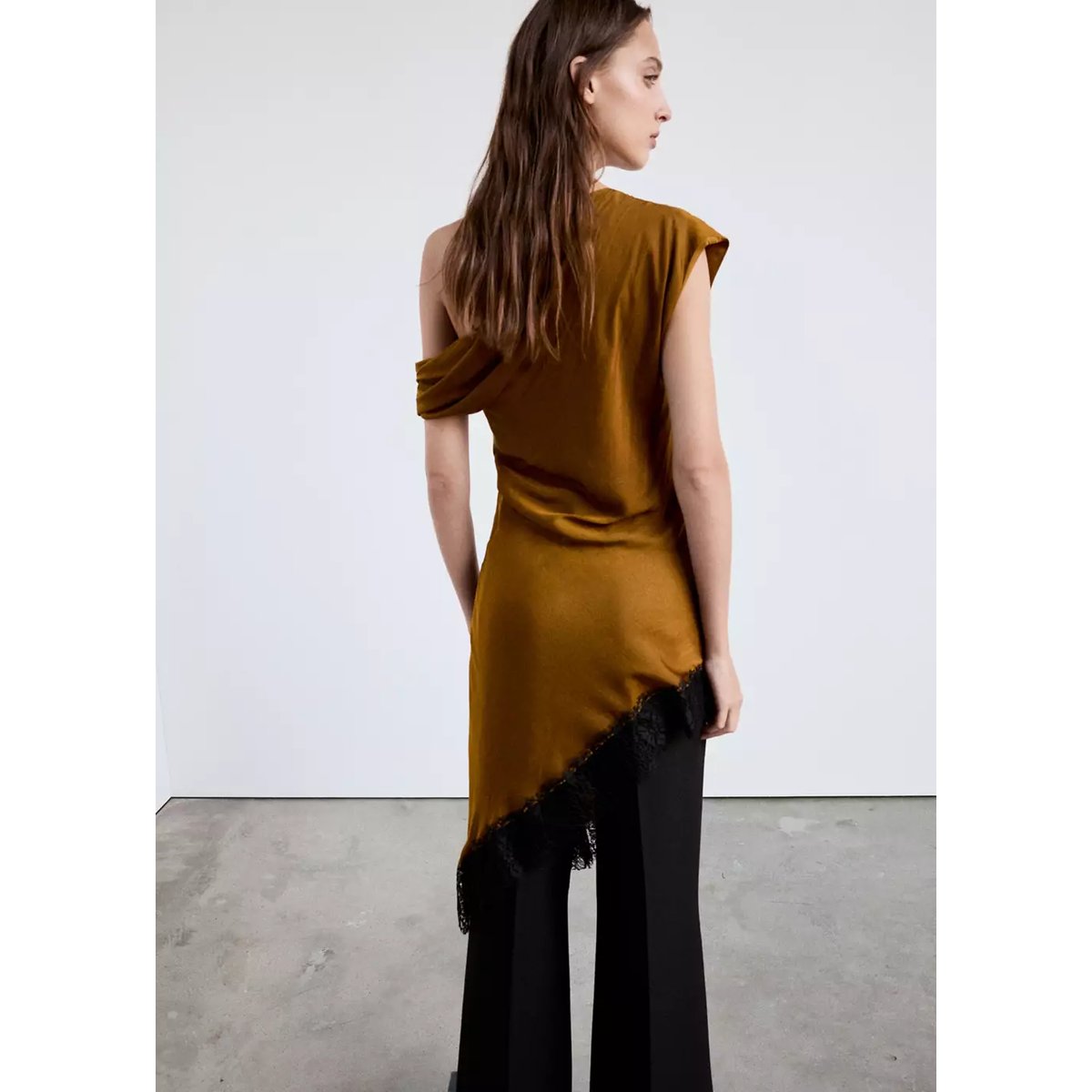 BLOUSE RUCHITA-X moutarde, MANGO