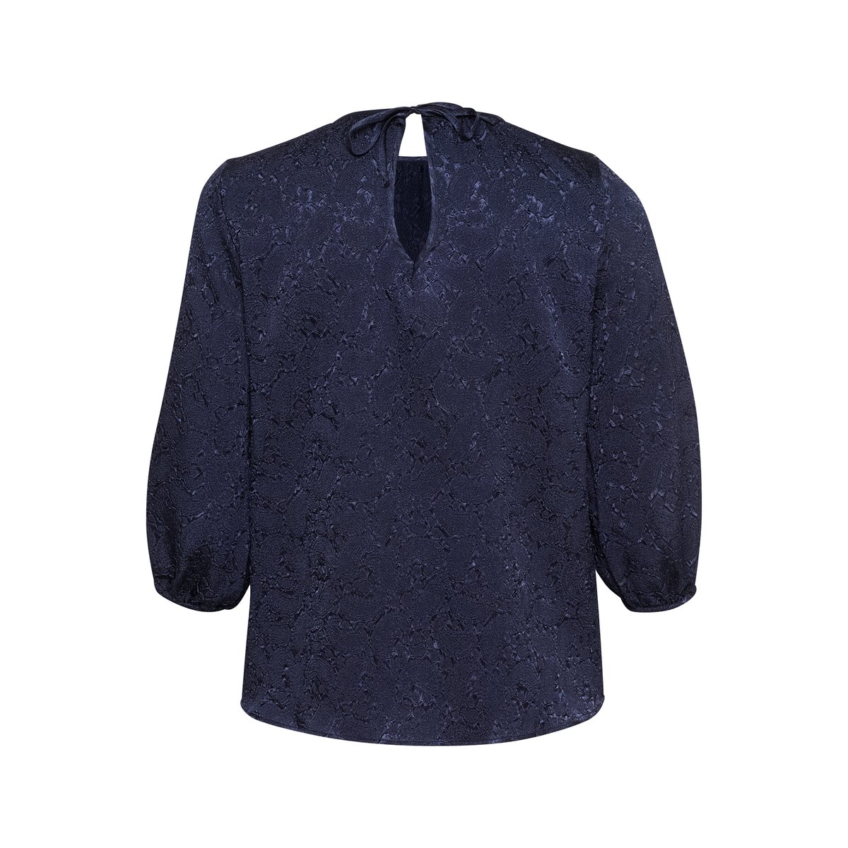 Blouse with long sleeve bleu midnight marine cc, KAFFE CURVE